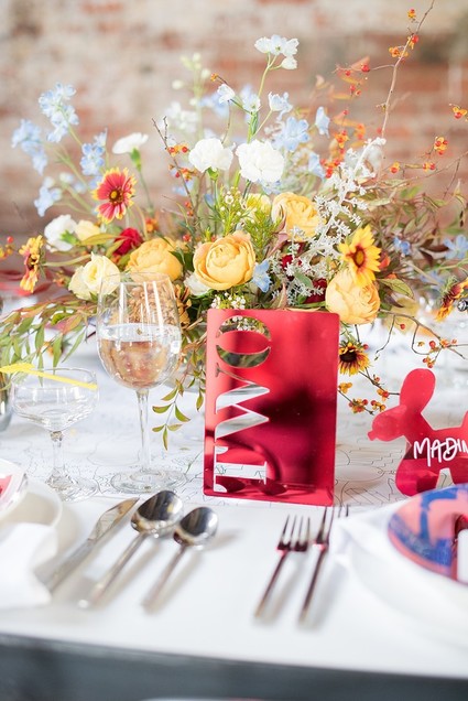 Pop Art inspired LGBTQ wedding editorial at The Green Building in NYC Inspiration