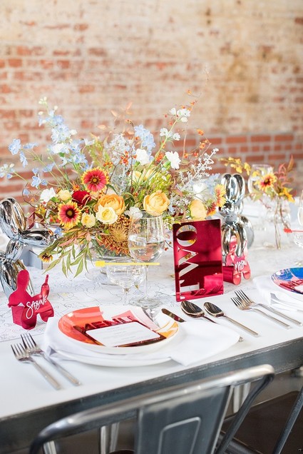 Pop Art inspired LGBTQ wedding editorial at The Green Building in NYC Inspiration