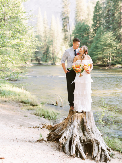 Colorful Yosemite elopement and picnic Inspiration