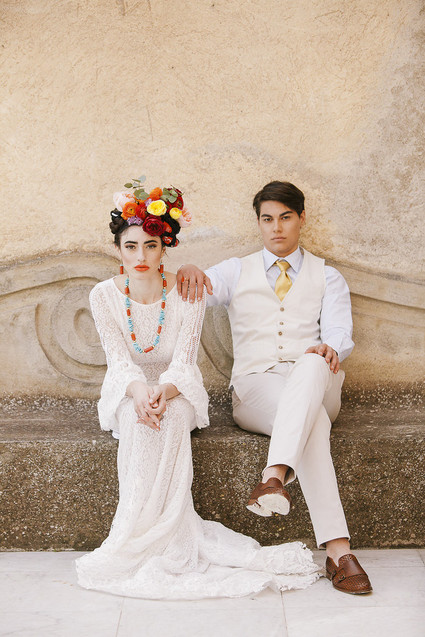 Frida Kahlo inspired wedding on the Amalfi Coast