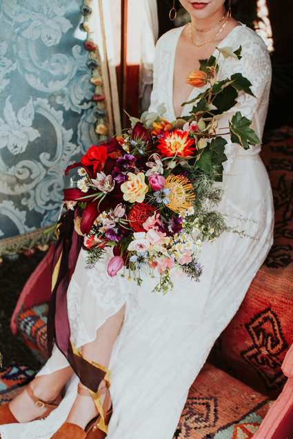 Bright floral nomadic wedding inspiration in Edna Valley