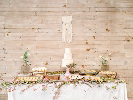 Feminine moon & stars baby shower on 100 Layer Cakelet Inspiration
