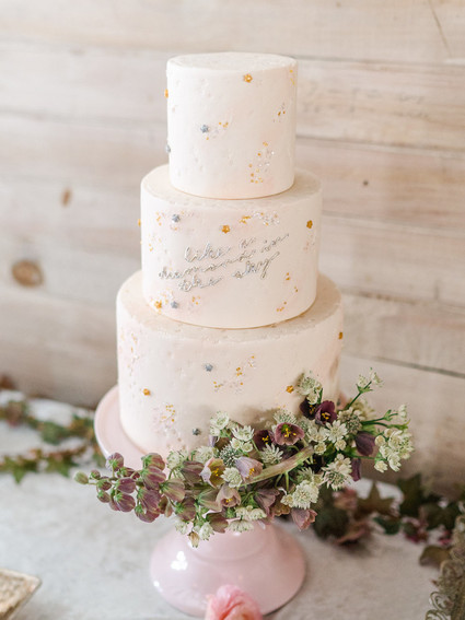 Feminine moon & stars baby shower on 100 Layer Cakelet