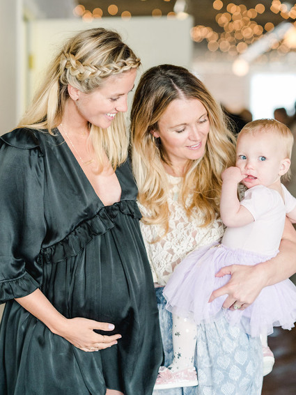 Feminine moon & stars baby shower on 100 Layer Cakelet