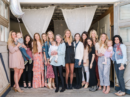 Feminine moon & stars baby shower on 100 Layer Cakelet