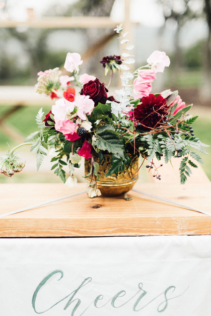 Jewel tone winter wedding at Canyonwood Ridge in Austin