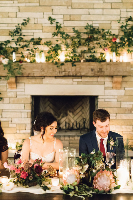 Jewel tone winter wedding at Canyonwood Ridge in Austin