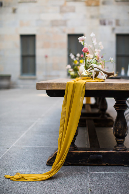 Whimsical Wes Anderson wedding ideas at the San Francisco Mint Inspiration