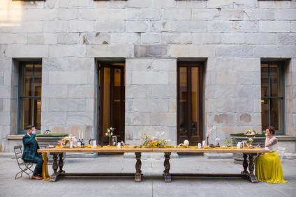 Whimsical Wes Anderson wedding ideas at the San Francisco Mint