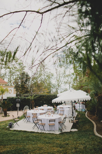 Parisian backyard baby shower