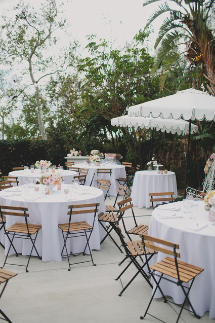 Parisian backyard baby shower