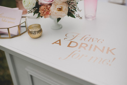 Parisian backyard baby shower