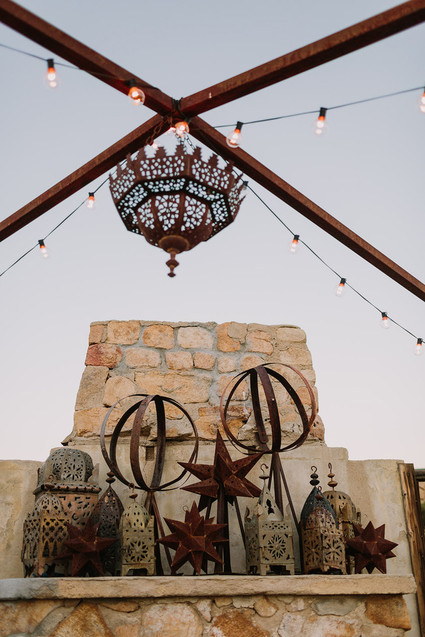 Rustic Joshua Tree wedding with a pink floral dress