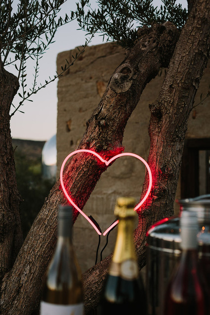 Rustic Joshua Tree wedding with a pink floral dress