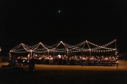 Rustic Joshua Tree wedding with a pink floral dress