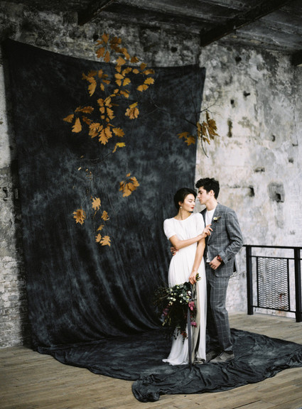 Minimal modern grey wedding ideas