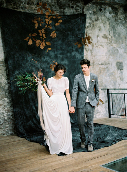 Minimal modern grey wedding ideas