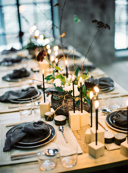 Minimal modern grey wedding ideas