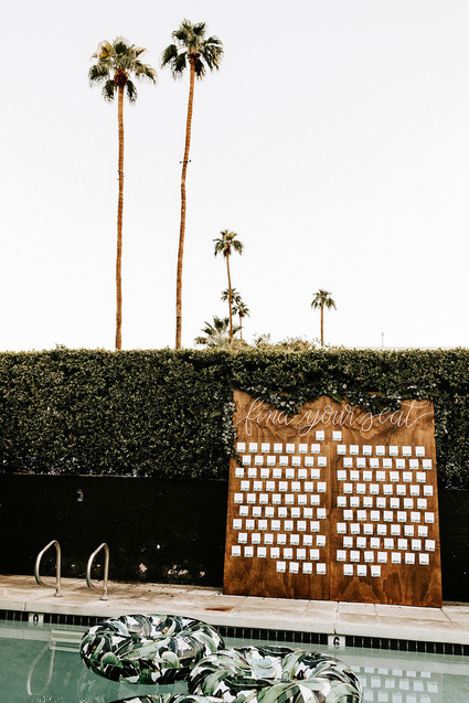 Classic modern Palm Springs wedding at the Avalon