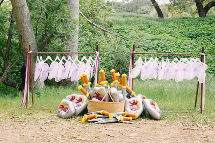 Fairyland birthday party for sisters at Temescal Canyon in Los Angeles