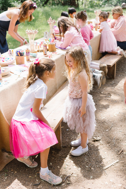 Fairyland birthday party for sisters at Temescal Canyon in Los Angeles