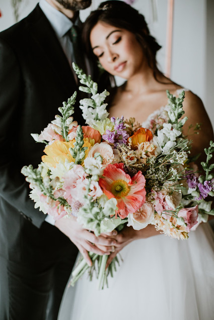 Floral spring indoor wedding ideas at Ajax DC Inspiration