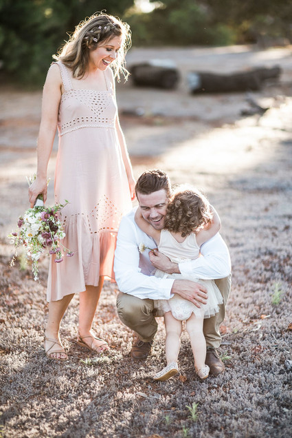 Rustic sunset family photos in Western Australia