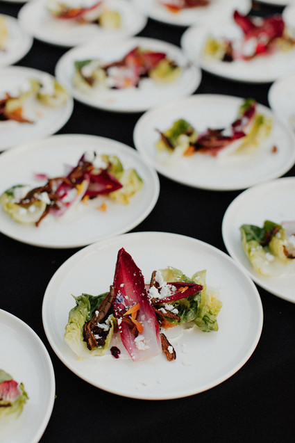 Artful hip earth-tone wedding at Office Party in LA Inspiration