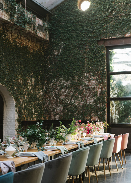 Ombre dinner party with Collective Gatherings in Brooklyn