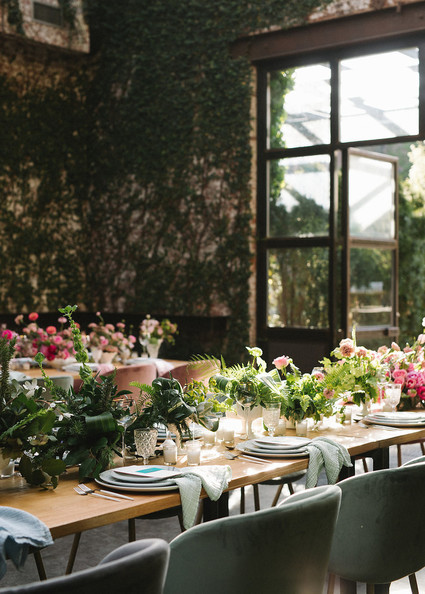 Ombre dinner party with Collective Gatherings in Brooklyn