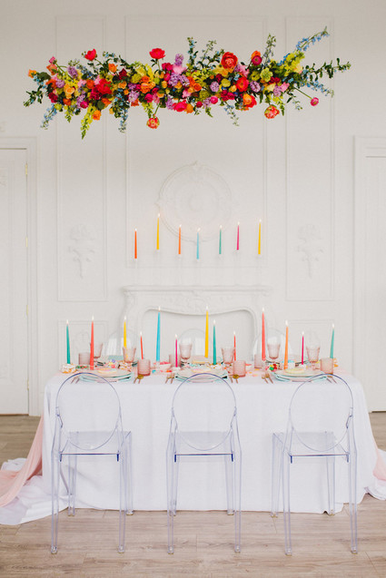 Whimsical neon candy-inspired wedding ideas