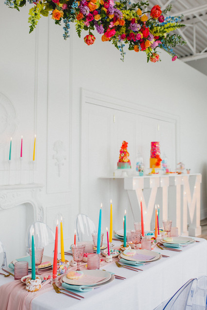 Whimsical neon candy-inspired wedding ideas