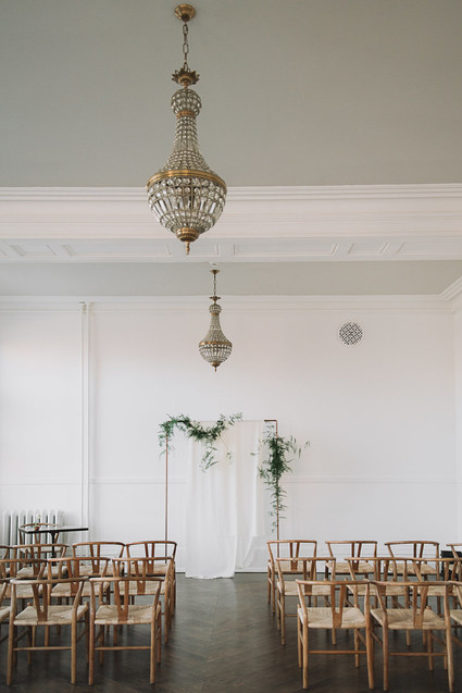 Intimate minimal pastel wedding at The Great Hall in Toronto
