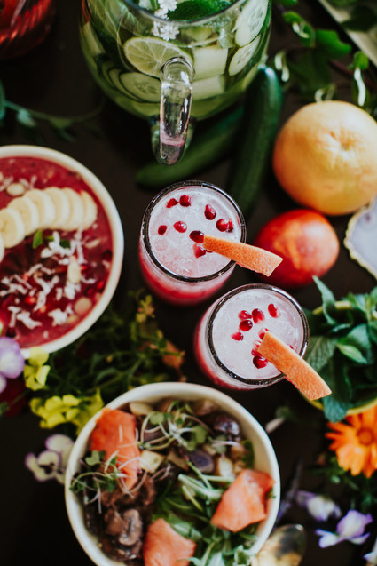 Bright floral bridesmaid brunch ideas