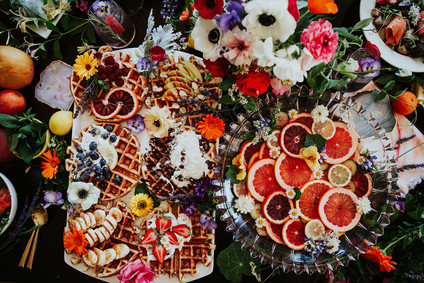 Bright floral bridesmaid brunch ideas