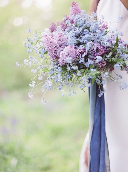 Forget me knot bridal bouquet