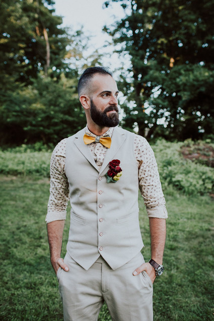 Colorful floral backyard summer wedding in Connecticut