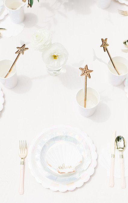Mermaid backyard birthday party by Beijos Events Inspiration