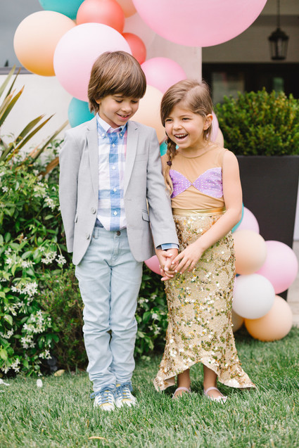 Mermaid backyard birthday party by Beijos Events