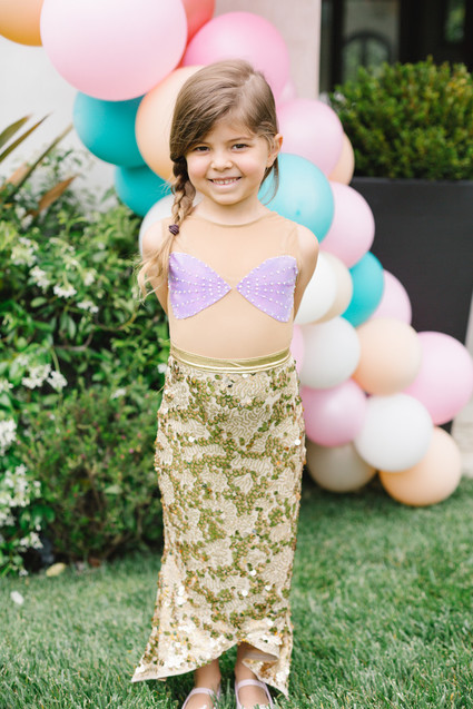 Mermaid backyard birthday party by Beijos Events Inspiration