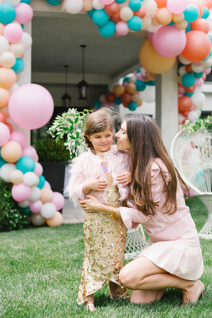 Mermaid backyard birthday party by Beijos Events Inspiration