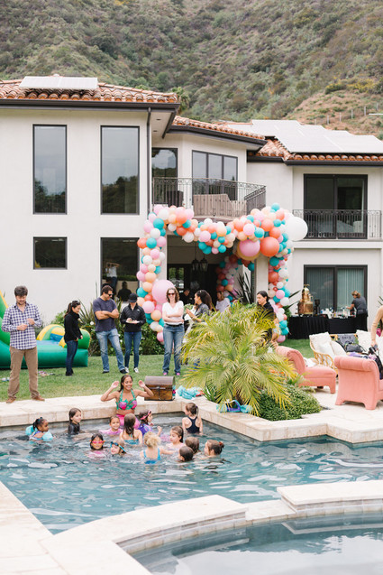 Mermaid backyard birthday party by Beijos Events Inspiration
