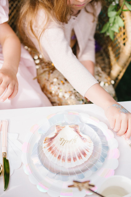 Mermaid backyard birthday party by Beijos Events