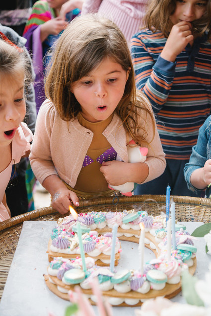 Mermaid backyard birthday party by Beijos Events