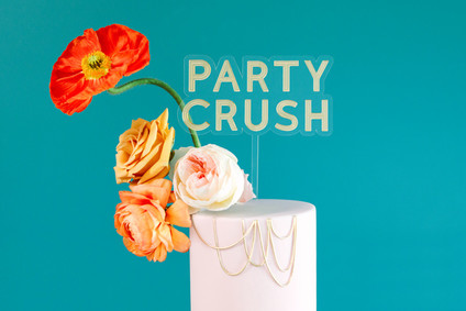 Modern cake topper