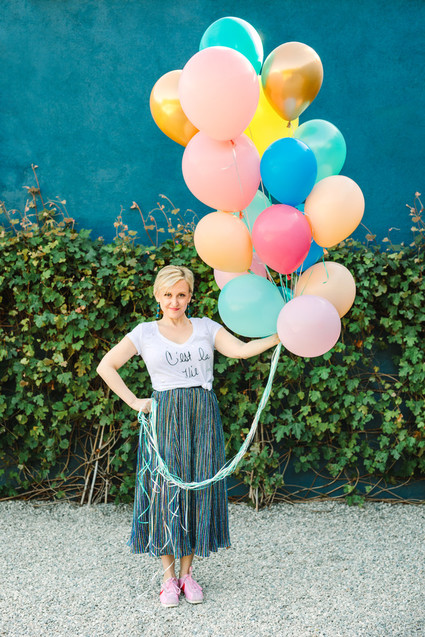 Colorful balloon bouquet