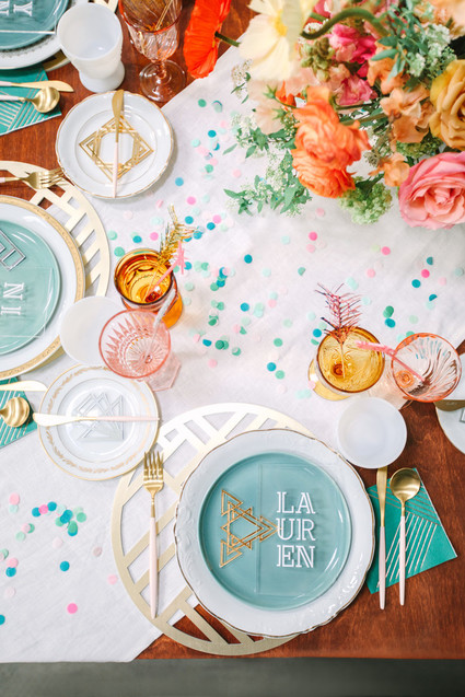 Colorful modern party ideas