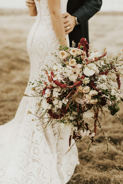 Organic bridal bouquet