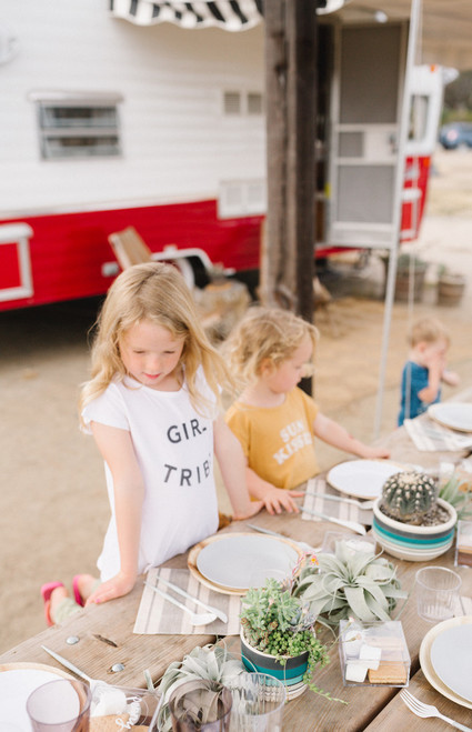 Father's Day camping trip at The Holidays vintage trailers in San Clemente