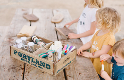 Father's Day camping trip at The Holidays vintage trailers in San Clemente